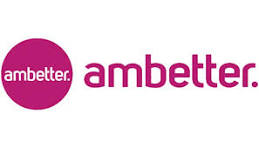 Ambetter logo with a pink circle and text on a white background