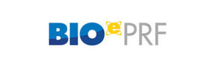 Logo with 'BIO e PRF' text on a white background